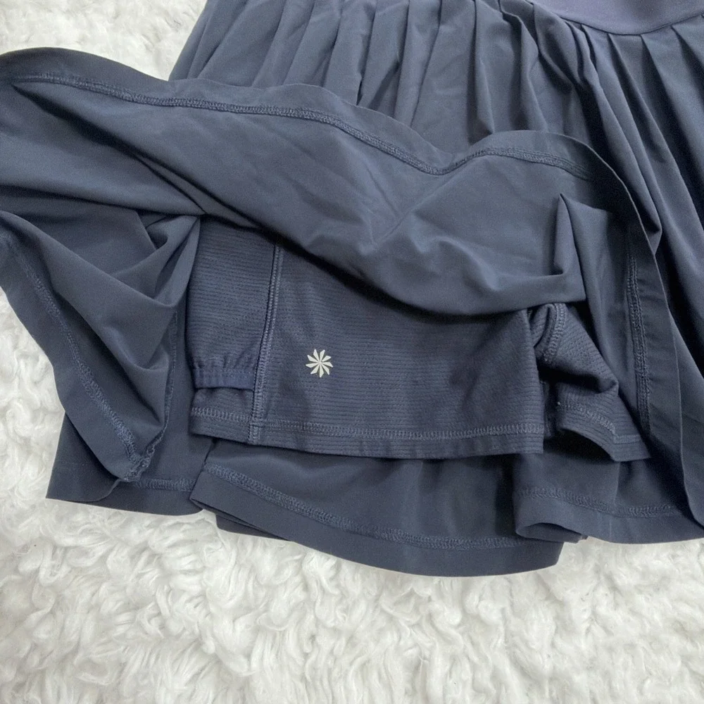 Athleta Girl XXL 16 Pleated Skirt Skirt Midnight Navy Blue Active Tennis Golf